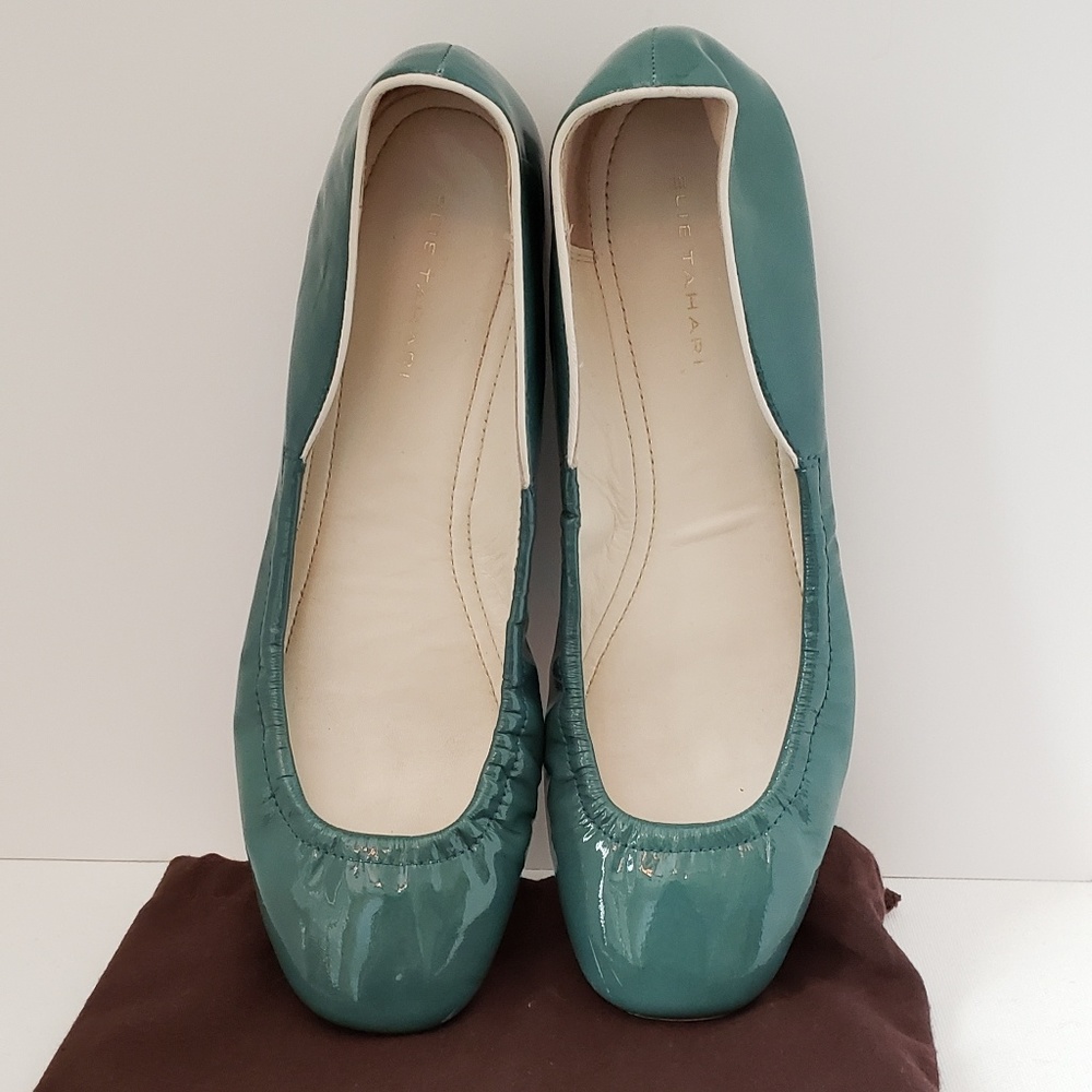 ELIE TAHARI Women's Patent Leather Ballet Flat